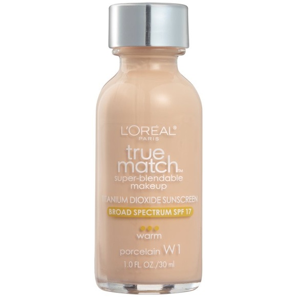 L'Oreal True Match W-1 PORCELAIN SPF 17 Super-Blendable Makeup Foundation 1 Oz
